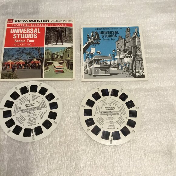 2 View Master 3-reel packets of Universal Studios 1969 & 1974 w/ booklets - Picture 4 of 15